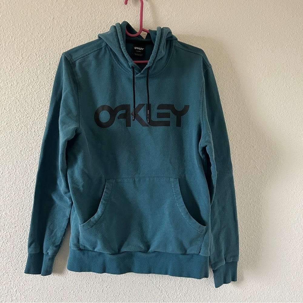 Oakley Street Outdoors Casual Gym Norm Pullover Hoodie Mens Medium Turquoise
